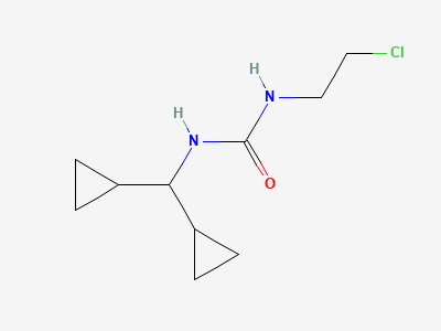 1-(2-chloroethyl)-3-(dicyclopropylmethyl)urea Structure