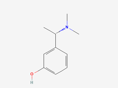3-[(1S)-1-(dimethylamino)ethyl]phenol Structure