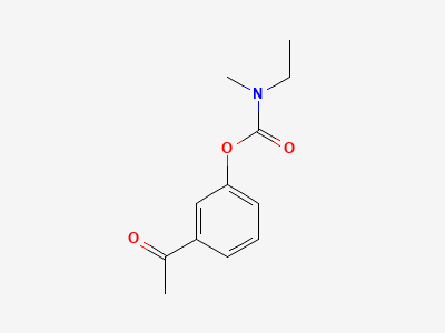 3-acetylphenyl N-ethyl-N-methylcarbamate Structure