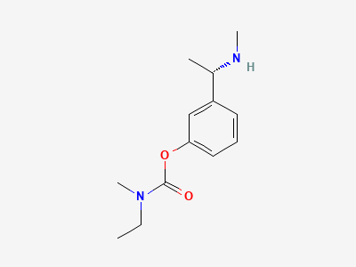 3-[(1S)-1-(methylamino)ethyl]phenyl N-ethyl-N-methylcarbamate Structure