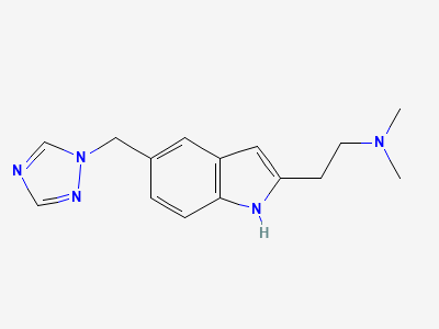 N,N-dimethyl-2-[5-(1H-1,2,4-triazol-1-ylmethyl)-1H-indol-2-yl]ethanamine Structure