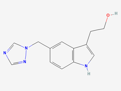 2-[5-(1H-1,2,4-triazol-1-ylmethyl)-1H-indol-3-yl]ethanol Structure