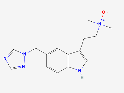 N,N-dimethyl-2-[5-(1H-1,2,4-triazol-1-ylmethyl)-1H-indol-3-yl]ethanamine N-oxide Structure