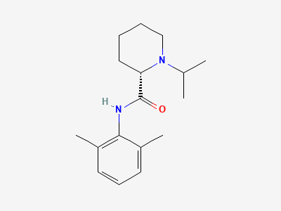 (-)-(2S)-N-(2,6-dimethylphenyl)-1(1-methylethyl)-piperidine-2-carboxamide Structure