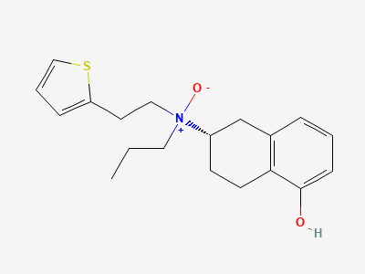 (2S)-5-hydroxy-N-propyl-N-[2-(thiophen-2-yl)ethyl]-1,2,3,4-tetrahydronaphthalen-2-amine N-oxide (rotigotine N-oxide) Structure
