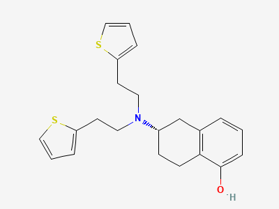 (6S)-6-[N,N-bis[2-(thiophen-2-yl)ethyl]amino]-5,6,7,8-tetrahydronaphthalen-1-ol Structure