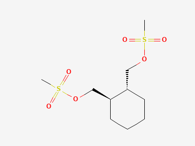 (R,R)-1,2-Bis(Methanesulfonyloxymethyl)Cyclohexane Structure