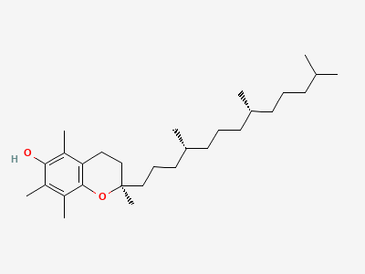 (2R)-2,5,7,8-tetramethyl-2-[(4R,8R)-4,8,12-trimethyltridecyl]-3,4-dihydro-2H-1-benzopyran-6-ol (RRR-α-tocopherol) Structure