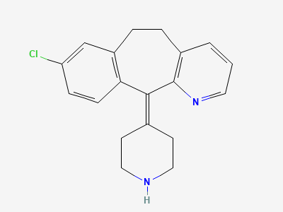 8-chloro-11-(piperidin-4-ylidene)-6,11-dihydro-5H-benzo[5,6]cyclohepta[1,2-b]pyridine Structure