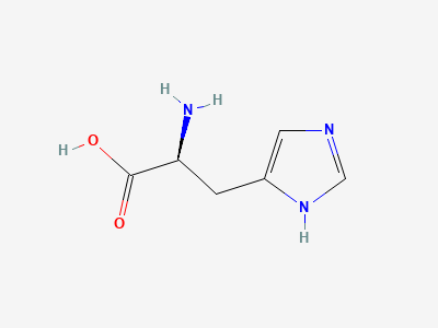 (2S)-2-amino-3-(imidazol-4-yl)propanoic acid (histidine) Structure