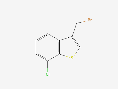 3-(bromomethyl)-7-chloro-1-benzothiophene Structure