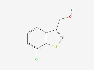 (7-chloro-1-benzothiophen-3-yl)methanol Structure