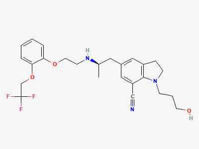 Silodosin Nitrile Impurity Structure