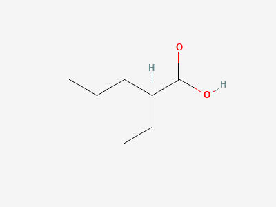 (2RS)-2-ethylpentanoic acid Structure