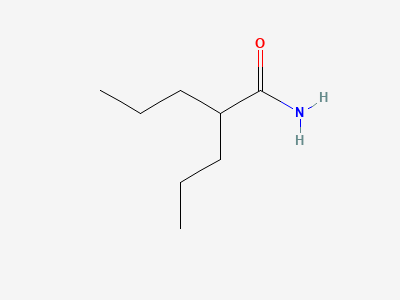2-propylpentanamide Structure