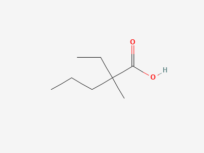 (2RS)-2-ethyl-2-methylpentanoic acid Structure