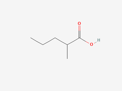 (2RS)-2-methylpentanoic acid Structure