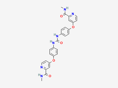 4,4'-[carbonylbis(azanediyl-4,1-phenyleneoxy)]bis(N-methylpyridine-2-carboxamide) Structure