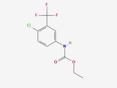 Ethyl [4-chloro-3-(trifluoromethyl)phenyl]carbamate Structure