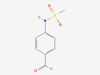 N-(4-formylphenyl)methanesulfonamide Structure
