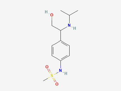 N-[4-[(1RS)-2-hydroxy-1-[(propan-2-yl)amino]ethyl]phenyl]methanesulfonamide Structure
