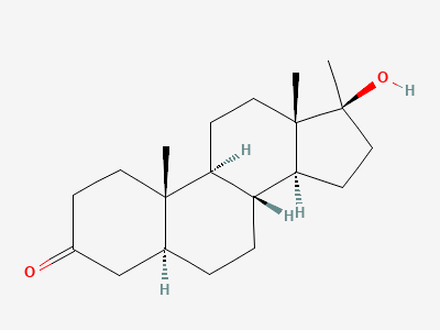 17β-hydroxy-17-methyl-5α-androstan-3-one (mestanolone) Structure