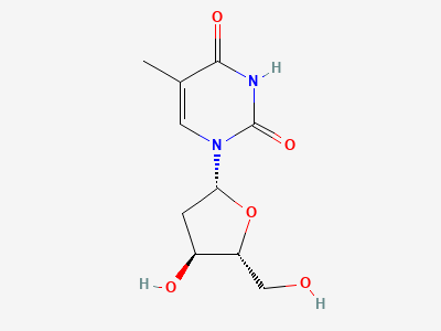1-(2-deoxy-β-D-erythro-pentofuranosyl)-5-methylpyrimidine-2,4(1H,3H)-dione (thymidine) Structure