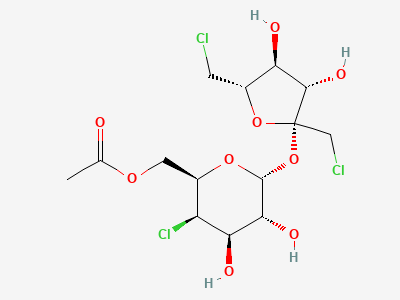 1,6-dichloro-1,6-dideoxy-β-D-fructofuranosyl 6-O-acetyl-4-chloro-4-deoxy-α-D-galactopyranoside (6-O-acetylsucralose) Structure