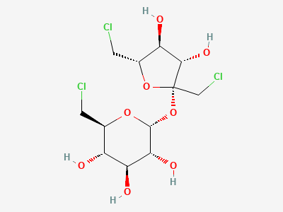 1,6-dichloro-1,6-dideoxy-β-D-fructofuranosyl 6-chloro-6-deoxy-α-D-glucopyranoside (1',6,6'-trichloro-1',6,6'-trideoxysucrose) Structure