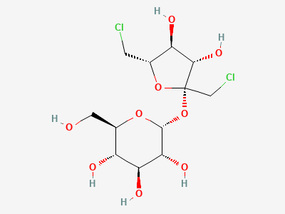 1,6-dichloro-1,6-dideoxy-β-D-fructofuranosyl α-D-glucopyranoside (1',6'-dichloro-1',6'-dideoxysucrose) Structure