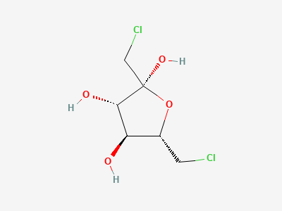 1,6-dichloro-1,6-dideoxy-β-D-fructofuranose Structure