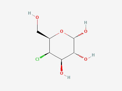 4-chloro-4-deoxy-α-D-galactopyranose Structure