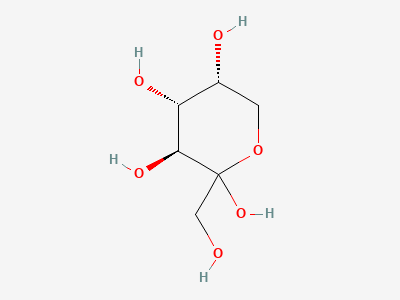 D-arabino-hex-2-ulopyranose (fructose) Structure