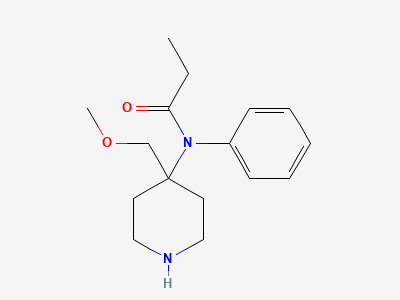 N-[4-(methoxymethyl)piperidin-4-yl]-N-phenylpropanamide Structure