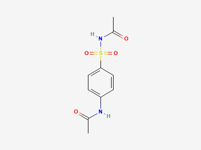 N-[[4-(acetylamino)phenyl]sulfonyl]acetamide Structure