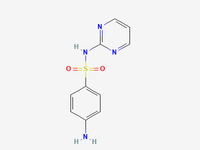 4-amino-N-pyrimidin-2-ylbenzenesulfonamide (sulfadiazine) Structure