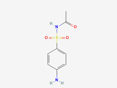 N-[(4-aminophenyl)sulfonyl]acetamide (sulfacetamide) Structure