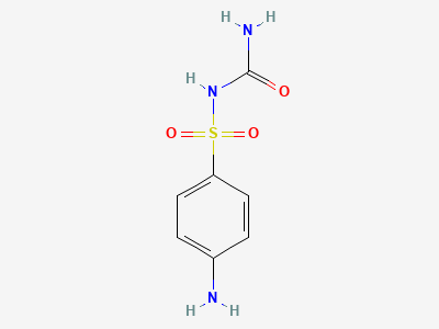 N-[(4-aminophenyl)sulfonyl]urea (sulfacarbamide) Structure