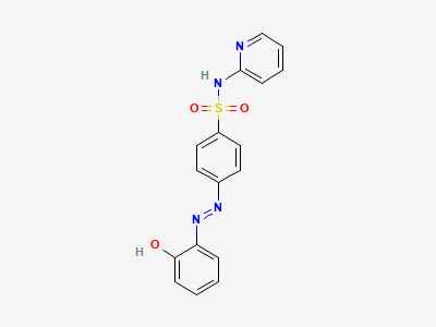 4-[2-(2-hydroxyphenyl)diazenyl]-N-(pyridin-2-yl)benzenesulfonamide Structure