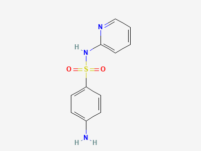 4-amino-N-(pyridin-2-yl)benzenesulfonamide (sulfapyridine) Structure