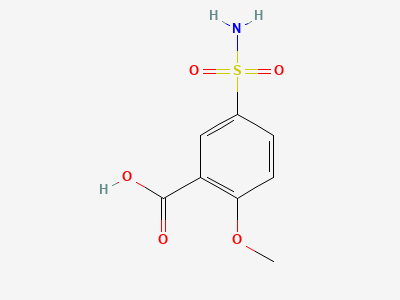 2-methoxy-5-sulfamoylbenzoic acid Structure