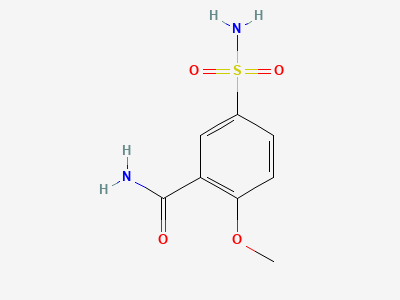 2-methoxy-5-sulfamoylbenzamide Structure