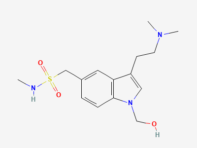 1-[3-[2-(dimethylamino)ethyl]-1-(hydroxymethyl)-1H-indol-5-yl]-N-methylmethanesulfonamide Structure