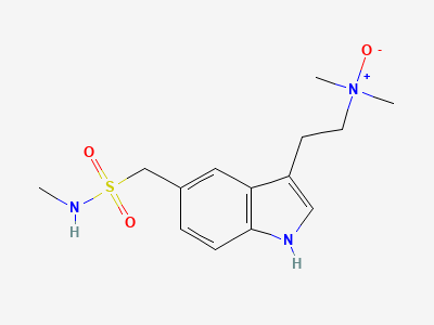 N,N-dimethyl-2-[5-[(methylsulfamoyl)methyl]-1H-indol-3-yl]ethan-1-amine N-oxide Structure