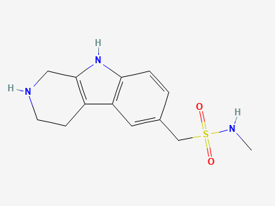 N-methyl-1-(2,3,4,9-tetrahydro-1H-pyrido[3,4-b]indol-6-yl)methanesulfonamide Structure