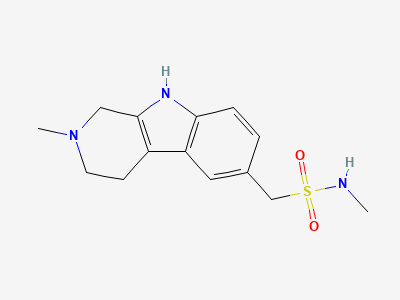 N-methyl-1-(2-methyl-2,3,4,9-tetrahydro-1H-pyrido[3,4-b]indol-6-yl)methanesulfonamide Structure