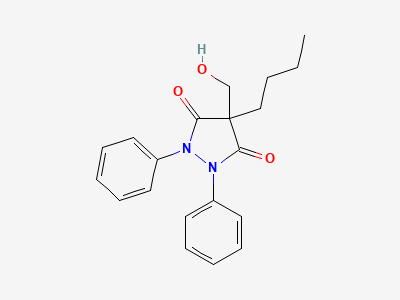 4-butyl-4-(hydroxymethyl)-1,2-diphenyl-1,2-dihydro-4H-pyrazole-3,5-dione Structure