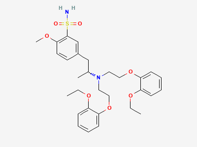 5-[(2R)-2-[bis[2-(2-ethoxyphenoxy)ethyl]amino]propyl]-2-methoxybenzenesulfonamide Structure