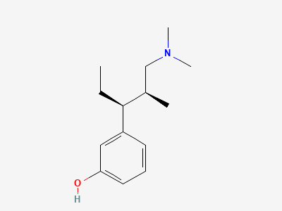 3-[(2S,3S)-1-(dimethylamino)-2-methylpentan-3-yl]phenol Structure