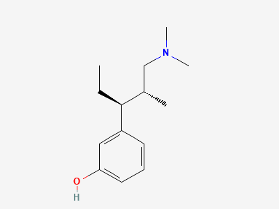 3-[(2R,3S)-1-(dimethylamino)-2-methylpentan-3-yl]phenol Structure
